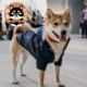 Dog raincoat Luca trendy brand thickened Shiba Inu