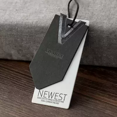 Men's high-end European and American Korean clothing women's clothing hangtag spot custom custom trademark tag custom made