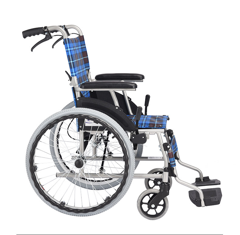 Оборудование для реабилитации 互邦轮椅hbl33铝合金折叠轻便便携残疾人互帮手动手推老人代步车 Hubang