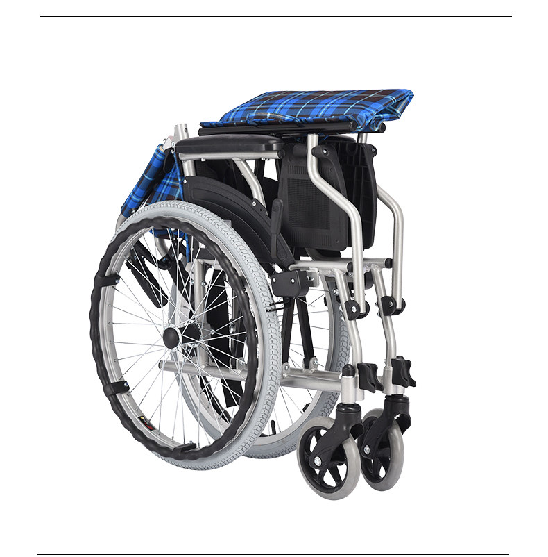 Оборудование для реабилитации 互邦轮椅hbl33铝合金折叠轻便便携残疾人互帮手动手推老人代步车 Hubang