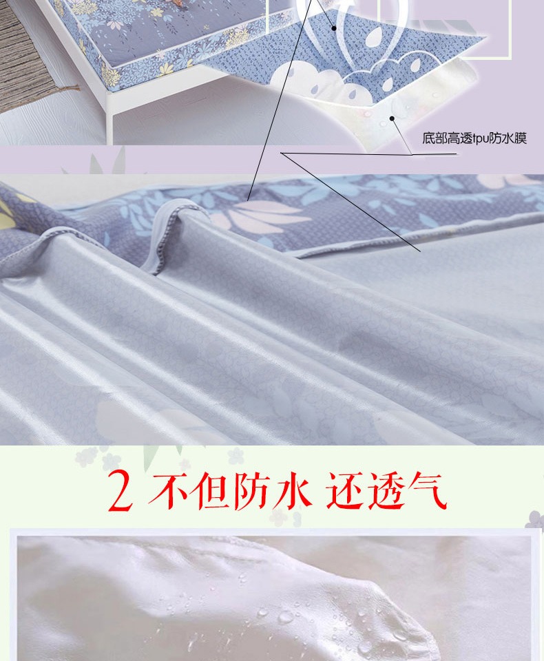 Được trang bị trọn gói không thấm nước ngăn hexahedral niệu duy nhất mảnh áo bông giường tùy chỉnh fastener trượt Simmons nệm bảo vệ - Trang bị Covers Ga chun Everon