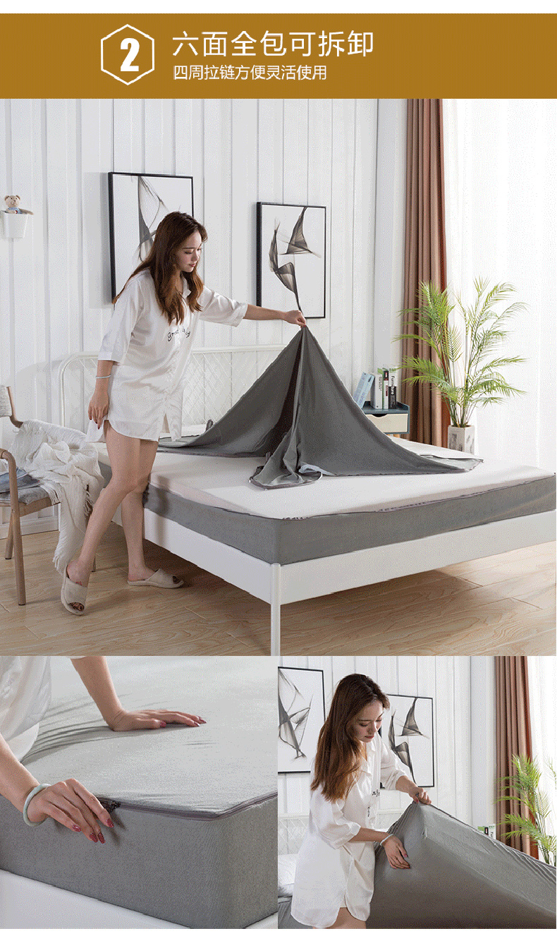 Giường chống thấm bao gồm tất cả sáu mặt một mảnh khăn trải giường bằng vải khăn Simmons bọc nệm tùy chỉnh che bụi - Trang bị Covers Ga phủ giường Everon