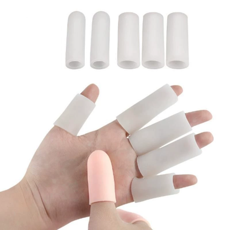Cao su nắp ngón tay cao su bọc ngón tay silicone dày Tấn bảo vệ cắt rau cao su Tấn mài Tấn nóng bảo hộ lao động ngón tay
