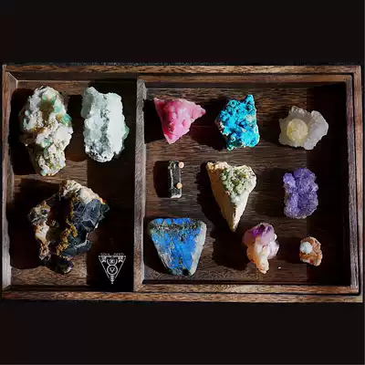 Natural mineral specimens Natural crystal novelty Niche home decoration Energy healing gift Double twelve activities