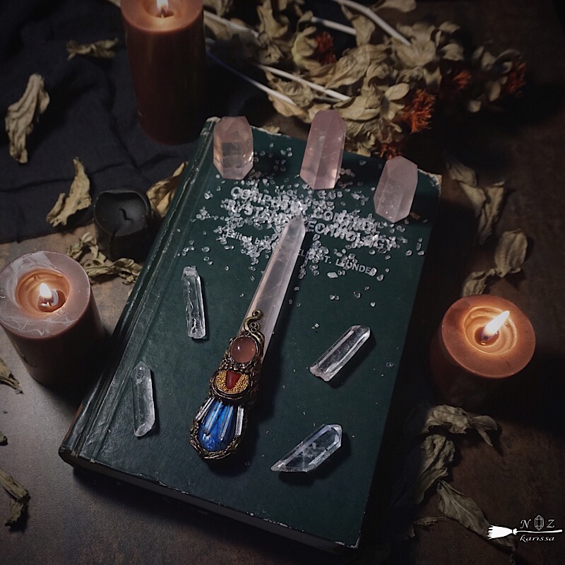 (Lingqi Creator Society) Powder Crystal Lafite White Crystal Wand White Crystal Decoration New Gift