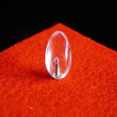 White crystal bare stone pendant inclusions mountain mineral specimens can be customized personality necklace Lucky purification healing stone