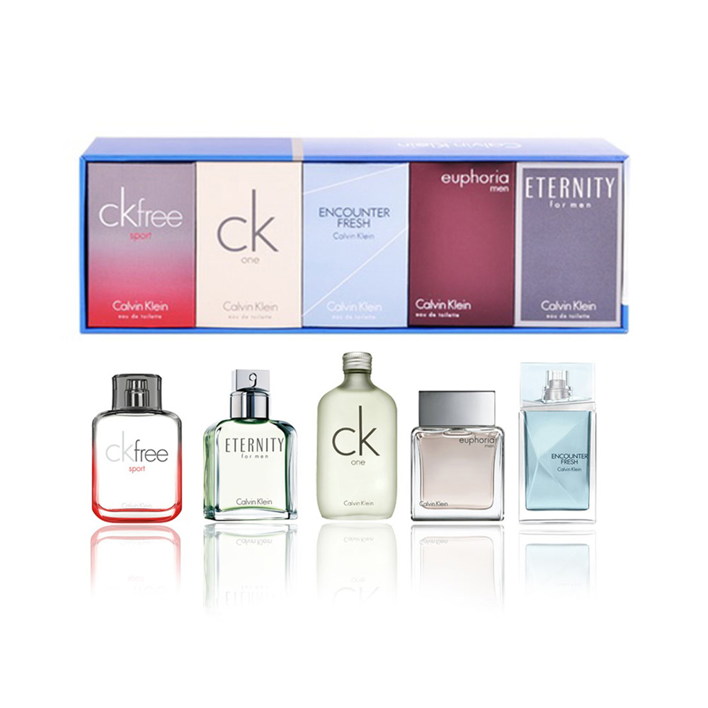 Calvin Klein ck?男性小香礼盒五件组?10ml×5台湾官网直邮进口