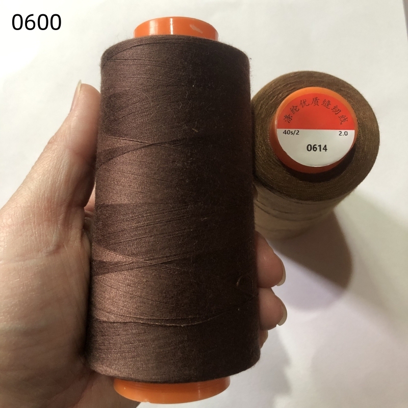 Light Brown Household 402 Sewing Thread, Fine Thread for Flatbed Sewing Machines, Traditional Handmade Pagoda Thread Light Brown Household 402 Sewing Thread, Fine Thread for Flatbed Sewing Machines, Traditional Handmade Pagoda Thread