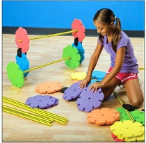 Kalemi Snowflake challenge Teaching aids Kindergarten early education Large-scale build-up toy multi-function hurdle