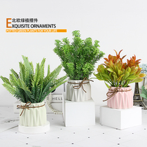 ins style simple hotel school milk tea shop home interior decoration green plant potted ornaments fake flower simulation flower
