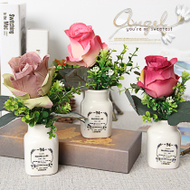 Nordic ornaments ins net red shop decoration style Restaurant bar Milk tea flower pot Fake flower pot plant green plant simulation flower