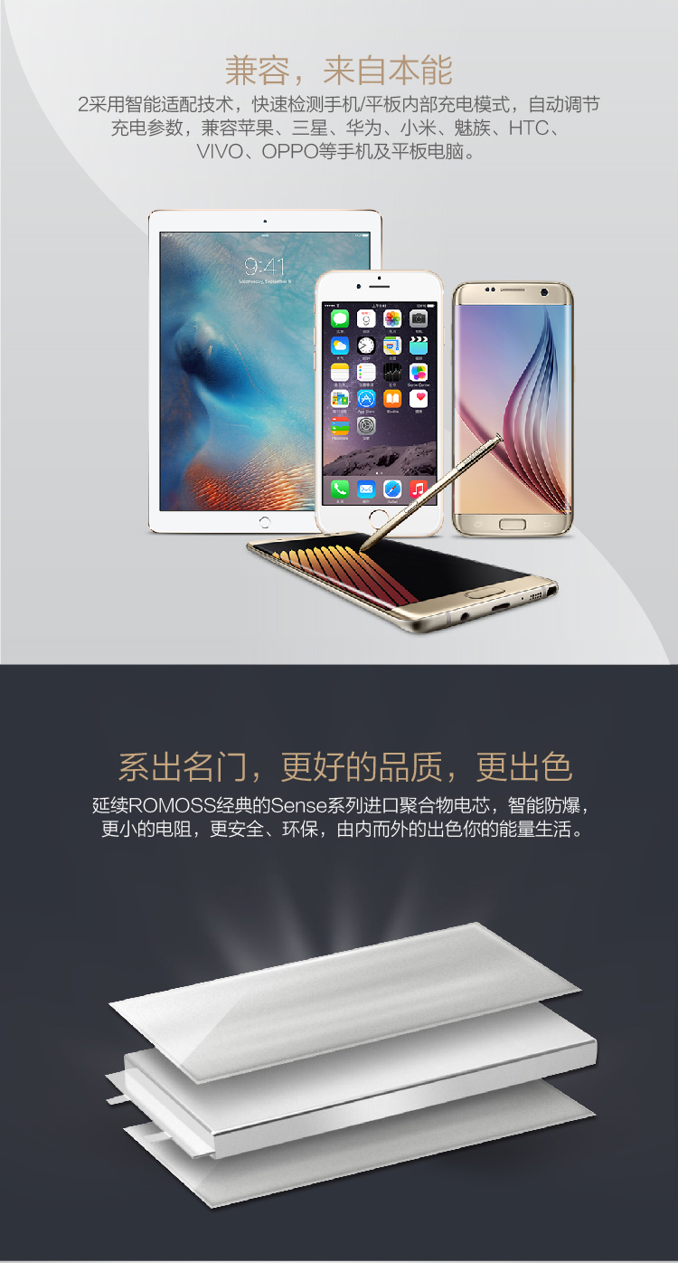 Luo Mashi mới kho báu phí điện thoại di động đáng tin cậy 20.000 mA Apple Power LED Huawei OPPO kê - Ngân hàng điện thoại di động pin sạc