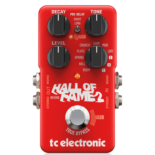 Tc Hof2 Mini Classic Reverb Single-Block Space Atmosphere Guitar Tone Effector Hall of Fame2