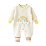 Детский демисезонный осенний комбинезон, детское удерживающее тепло осеннее боди для новорожденных для выхода на улицу