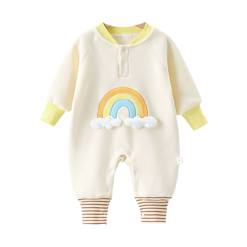 Детский демисезонный осенний комбинезон, детское удерживающее тепло осеннее боди для новорожденных для выхода на улицу