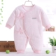 Quần áo sơ sinh ấm cho trẻ sơ sinh bé sơ sinh quần áo bé bướm 0-3 tháng 1 bông mùa xuân và mùa thu đông quần áo trẻ em nam
