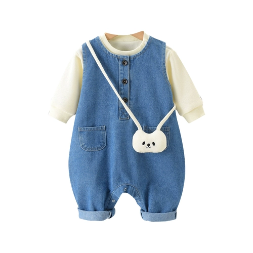 Детские джинсовые штаны, осенний детский комплект подходит для мужчин и женщин