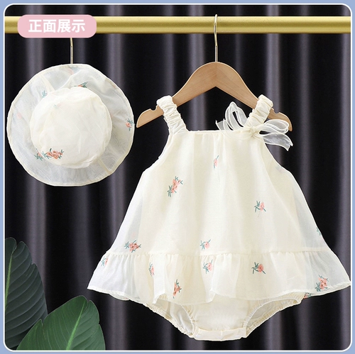 Детское летнее боди, платье, тонкая летняя юбка для раннего возраста для новорожденных
