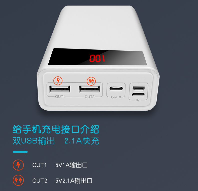 Teclast Taipower sạc 30.000 mAh chính hãng dung lượng siêu lớn sạc nhanh flash 30.000 điện thoại di động nữ Huawei kê vivo Điện thoại di động Apple hiển thị kỹ thuật số phổ biến 20000m