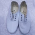 Đích thực phổ trắng giày nam giới và phụ nữ trẻ em giày vải với trắng net giày khiêu vũ võ thuật giày giày thể thao sinh viên giày nam Plimsolls