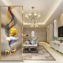 Customized simple glass screen living room decoration home partition wall frosted bedroom light luxury abstract small apartment