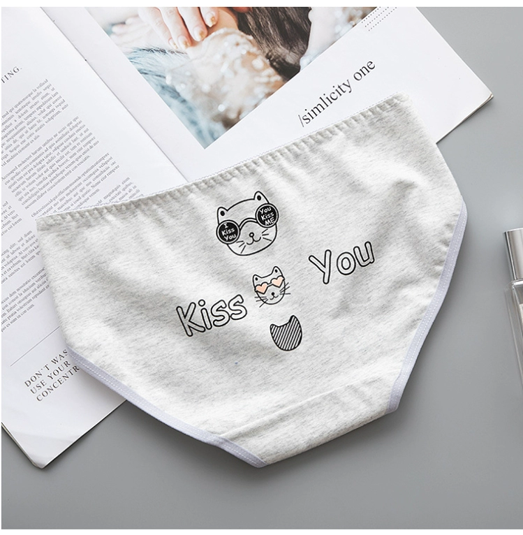 Đồ lót nữ cotton nữ 100% cotton girl Cô gái không kháng khuẩn sinh viên quần short eo tam giác gợi cảm bán buôn