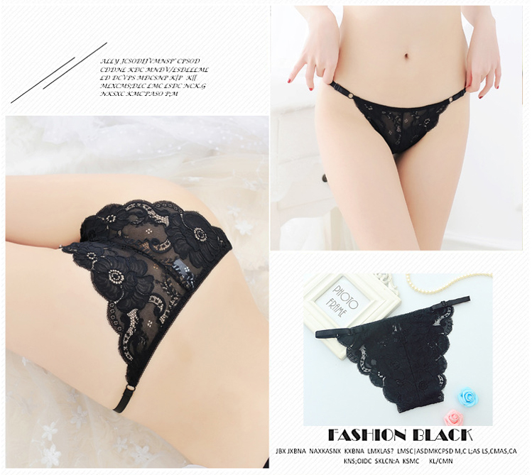 Thong nữ ren rỗng trong suốt eo thấp gợi cảm siêu mỏng nóng bỏng đồ lót gợi cảm rắn màu liền mạch T quần bán buôn do lot nam