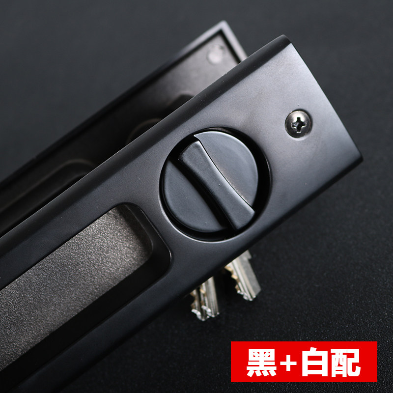 Wooden Door, Hanging Door, Sliding Door Lock, Black Door Lock, Indoor Kitchen Hook Lock, Invisible Hook Lock, Handle Sliding Door Lock