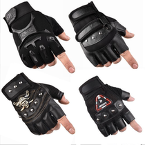 Half-finger gloves for boys and students to expand outdoor sports and fitness childrens anti-slip fingerless tactical military glove training