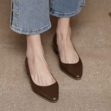 H.H обувь の Ретро заостренные заостренные рты мелкие рот густые каблуки и карьера просты