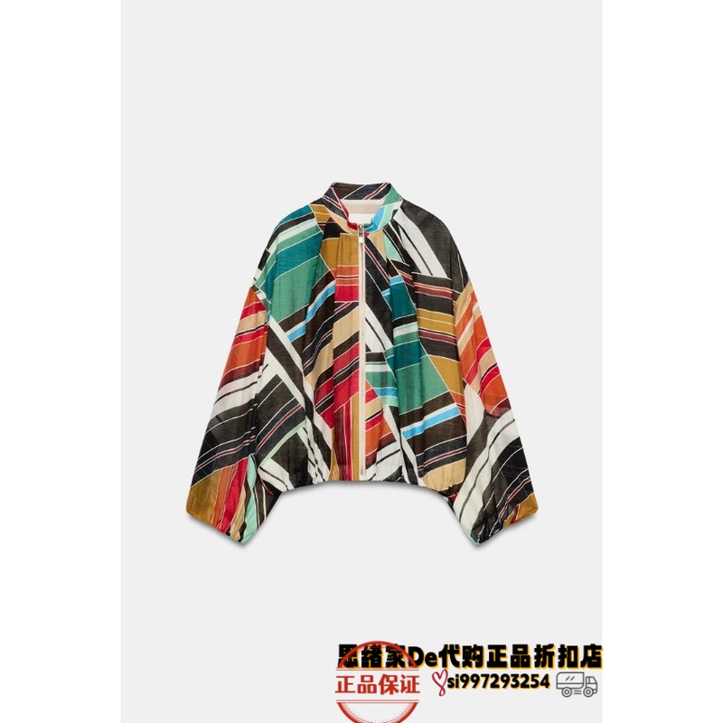 August Thoughts: Spanish Purchasing Agent for Zara Printed Bomber Jacket 7222/160 7222160