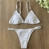 Châu Âu và Hoa Kỳ 2019 đồ bơi mới Phụ nữ mặc bikini tam giác màu rắn liền ngực bikini ba điểm bikini - Bikinis Bikinis