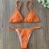 Châu Âu và Hoa Kỳ 2019 đồ bơi mới Phụ nữ mặc bikini tam giác màu rắn liền ngực bikini ba điểm bikini - Bikinis áo choàng tắm biển Bikinis