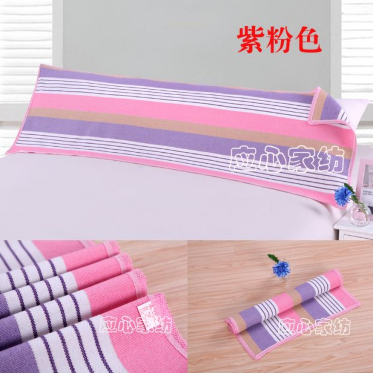 Vải thô cũ gấp đôi dài gối khăn 1,2 m 1,5 m 1,8 m cotton đỏ đôi không phai màu dày mùa vỏ ga gối