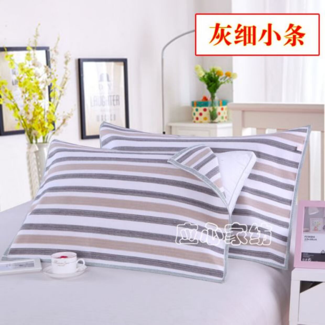 Vải thô cũ dành cho người lớn gối khăn bông gói đôi tình nhân Châu Âu 100% cotton giải phóng mặt bằng đặc biệt lớn bốn mùa áo gối lụa
