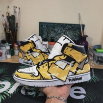 Secondary Meta-Sneakers Custom AJ1AF1 Air Force Revamp Revamp Color Painted Graffiti DIY Hand-painted Shoes Couple Presents