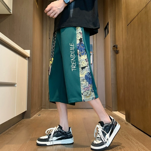 Летние тонкие штаны, шелковые спортивные шорты для отдыха, свободный прямой крой, подходит для подростков