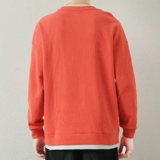 Демисезонный утепленный комплект с круглым воротником, базовый приятный телу лонгслив, оверсайз