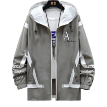 Quick-drying sun protection clothing for men in summer beach outdoor zipper thin jacket for junior high school students trendy brand casual sports sun protection clothing