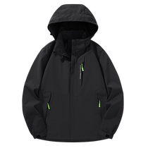 Japanese style jacket mens hooded spring and autumn trendy brand loose casual jacket mens mountain style outdoor mountaineering sports jacket