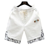Мужские летние шорты, трендовые белые спортивные штаны для отдыха, свободный прямой крой, подходит для подростков