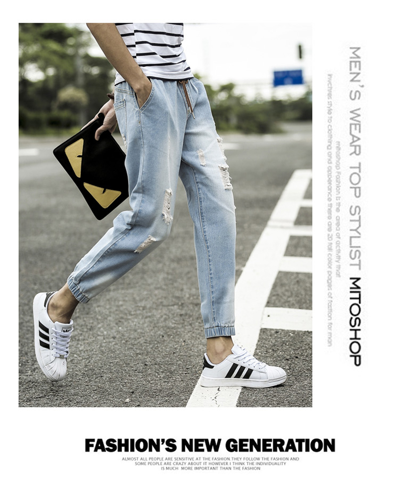 Jeans pour adolescent Sarouel en coton pour automne - Ref 1469984 Image 14