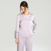 Sleepwear Womens Summer Ice Silk Long Sleeve Spring Autumn Womens Money Suit Summer Big Code 2022 New Summer Ladys Home Clothes