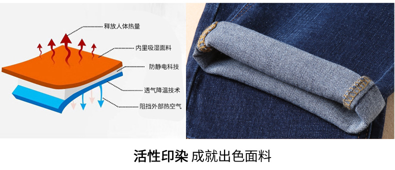 Mùa hè mỏng phần siêu cao quần jean nam thanh niên cộng với phân bón lỏng thẳng đàn hồi quần dài thủy triều nam kích thước lớn - Quần jean quần dsquared