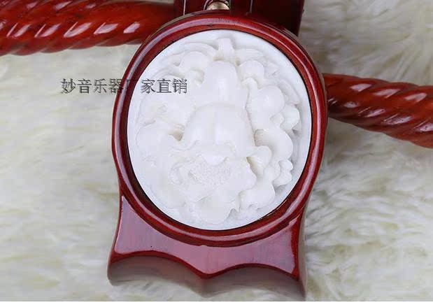 Trung úy Nhạc cụ Chuyên nghiệp Rosewood Pyrography Lily Redwood Shell Khắc Trung úy - Nhạc cụ dân tộc đàn cổ tranh