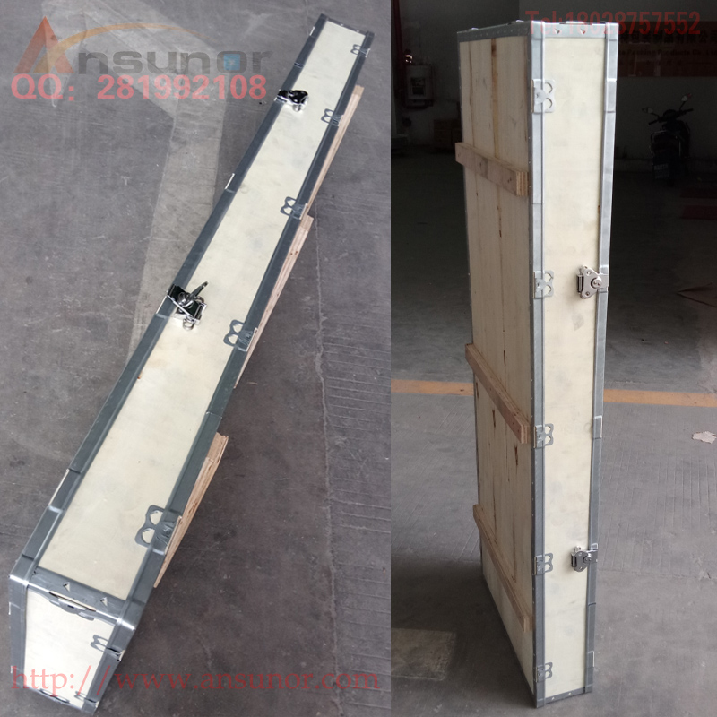 Bao bì hộp gỗ tùy chỉnh Lắp ráp nhanh hơn bướm khóa bằng gỗ Hộp đóng gói vận chuyển hàng không Xe nâng bốn mặt - Cái hộp thùng gỗ