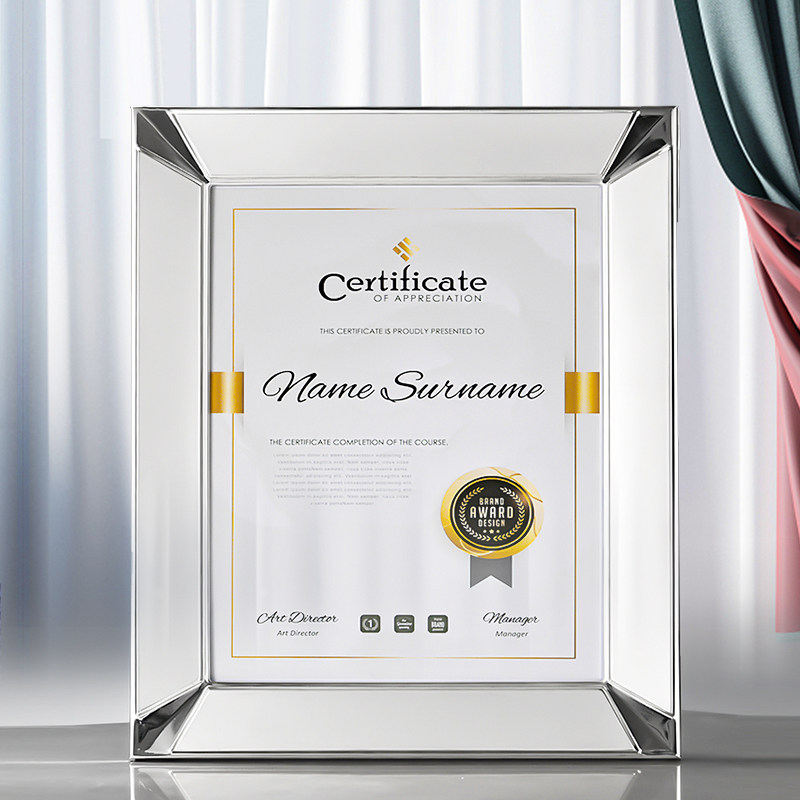 Metal Medals Custom Set Making Authorization Cards Detachable Insert Page Honors Certificate Brands Franchise Agent Dealer