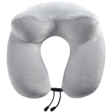 Надувная портативная подушка, самолет для сна, поезд для путешествий, с защитой шеи