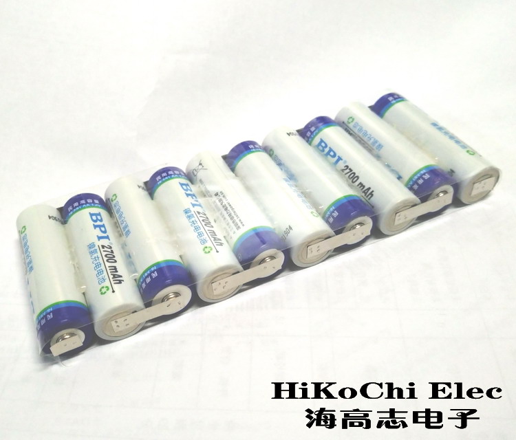 BPI Philharmonic 12V No. 5 Ni-MH custom rechargeable battery combination 10 series 12V AA 14500