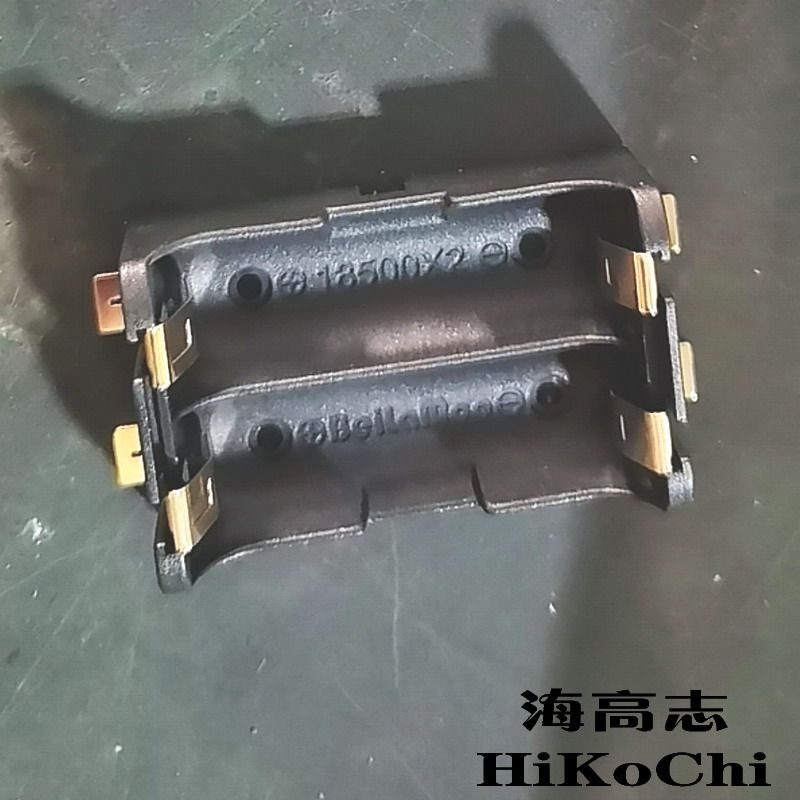2-section double section 18500 battery case nylon high temperature 18505 battery holder in series parallel SMD patch small black clip dip